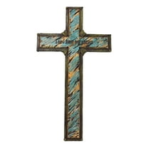 Colorful Turquoise Sunset Lord Hear My Prayer Wall Cross Plaque Figurine 12"H