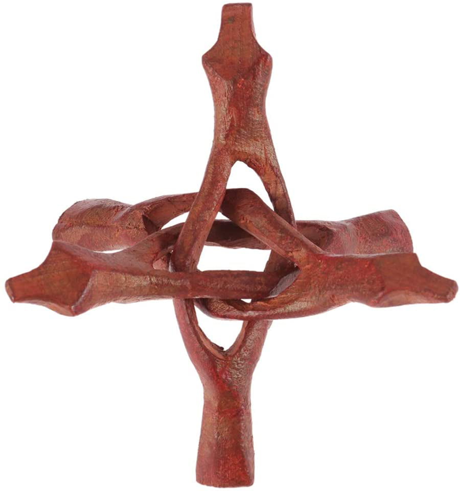 Crystal Ball 6 inch Wood Cobra Tripod Stand for display of Abalone Shell 
