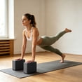 thumbnail image 5 of High Density Dual Color EVA Yoga Block, Wear Resistant Non-slip Foam Auxiliary Brick, Fitness Helper for Dancing Leg Stretching Body Shaping Home Sports Daily Training Use, Black, 5 of 7