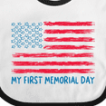 thumbnail image 4 of Inktastic My 1st Memorial Day American Flag Boys or Girls Baby Bib, 4 of 4