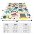 thumbnail image 3 of Pofeuu Playing Video Games Print Ultra-Soft Micro Fleece Blanket,for Bed Or Sofa,All Season Throw Blankets Flannel Blanket-60"x50", 3 of 7