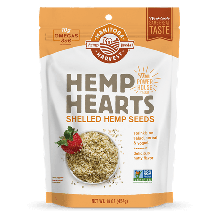 Flax Seed Gluten Free - Manitoba Harvest Hemp Heart Seeds, 1.0 Lb, 15 Servings