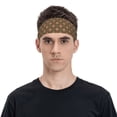 thumbnail image 4 of Uemuo Green and Pink Squares Printed Sports Headbands for Men Women,Moisture Wicking Workout Headband, Sweatband Headbands,Non-slip Workout Gym Yoga Headband, 4 of 9