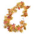 thumbnail image 3 of Fall Maple Leaf Garland, Outdoor Reuseable Wedding  Waterproof Fake Leaf Plants Vine  For DIY Halloween Garlands For Home Decoration Number 1,Number 2,Number 3, 3 of 8