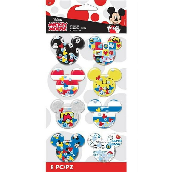 EK Success E5330091 Disney Shaker Stickers Mickey Ears - Pack of 8