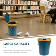TEHAUX Plastic Garbage Container Set - Space Saving Kitchen Trash Bin Organizer