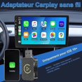 thumbnail image 2 of Wireless CarPlay Adapter for IOS Android Phone, with USB & USB-C/Type-C Extension Cable, Compatible with 2016+ Cars and iOS 10+, 2 of 5