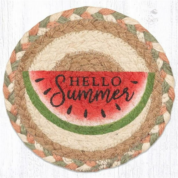 Capitol Importing 79-656W 7 x 7 in. LC-656 Watermelon Round Large Coaster