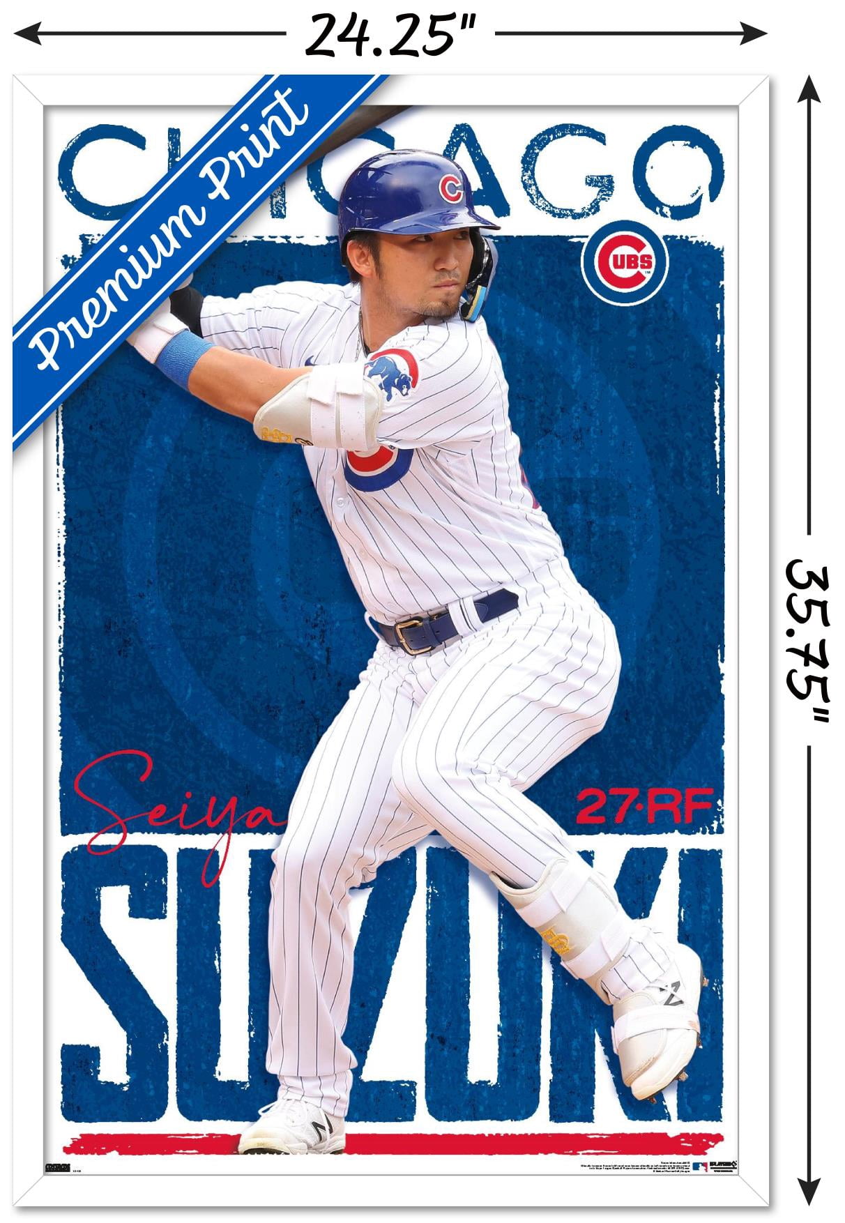Trends International MLB Chicago Cubs Seiya Suzuki Wall Poster