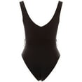 thumbnail image 2 of Tory Burch Women's Solid Black Miller Plunge One Piece Swimsuit, 2 of 2