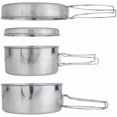 thumbnail image 1 of Biwat Backpacking Camping Cookware Mini Picnic Camping Cooking Mess Kit with Pot and Pan Set for Hiking, 1 of 4