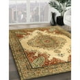 thumbnail image 3 of Ahgly Company Machine Washable Indoor Rectangle Traditional Yellow Orange Area Rugs, 8' x 10', 3 of 7