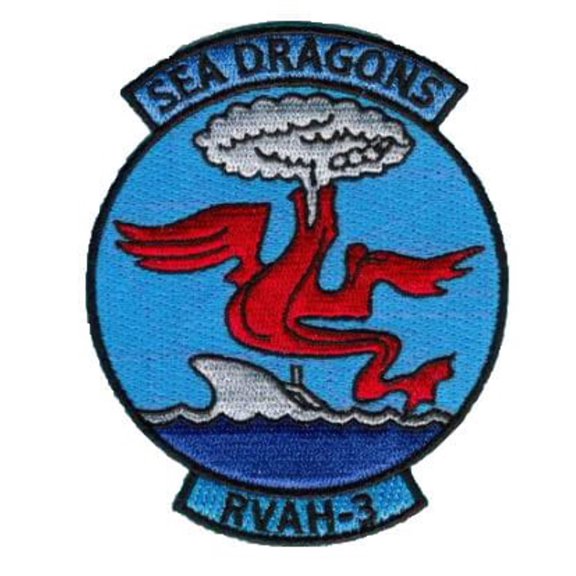 RVAH-3 Sea Dragons Squadron Patch – Plastic Backing
