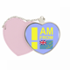thumbnail image 1 of Soy de Tuvalu Bolsa de viaje Mirror maquillaje corazón rosa, 1 of 4