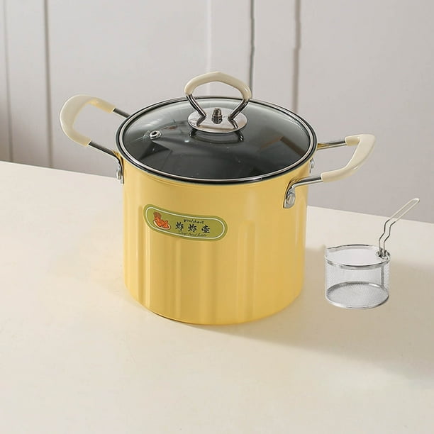 XWSHYW Utensilios y Gadgets de Cocina. Olla de Freidora Profunda Multifuncional y Recipiente de Grasa con Colador Filtro de Olla de Aceite para Cocina y Hogar Tanque de Almacenamiento de Restos de Ac
