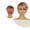 Pink, variant on Short Blonde Synthetic Wigs for Women - Full Hair Wigs with Side Bangs, Heat-Resistant Hairpiece