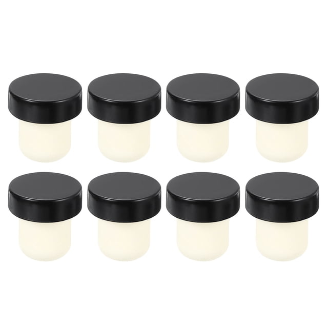 Tapones en forma de T Uxcell 8Pack, tapones de corcho para botellas de vino de 0.83 pulgadas, negros