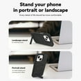 thumbnail image 2 of Magnetic for iPhone 14 Premium PU Leather Case,Built-in Invisible Stand [Compatible with Magsafe] Protective Slim Kickstand Phone Cover Compatible with iPhone 14, Black, 2 of 10