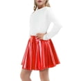 thumbnail image 2 of KAUOD Girls Metallic Mini Skirts High Waist Athletic Skirt with Shorts Activewear for Teens Kids Performance Tennis, 2 of 6