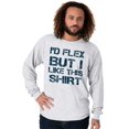 thumbnail image 5 of Flex But Like This Funny Gym Exercise Men's Long Sleeve Tee T Shirt Brisco Brands 2X, 5 of 6