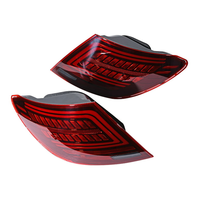 Astra Depot Driver Passenger Side LED Tail Light Assembly for 2007-2014  Mercedes W204 C300 C350 C250 C200 C63 AMG (1 Pair, Red Lens)