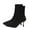 Black, variant on Dasayo Boots Women Fall Dress Black Ankle Mesh Stretch Pull on High Heel Boots Women's Shoes 36