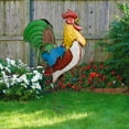 thumbnail image 3 of Alpine Corporation Multi-Color Metal Jumbo Rooster Decor, 3 of 5