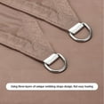 thumbnail image 3 of Square Khaki Sun Shade Sail 10ft x 10ft UV Block Waterproof Patio Garden Pool Sun Canopy Shelter Cover with 4 Ropes, 3 of 7