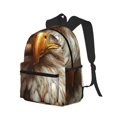 Rocae Funny Bald Eagle for Lightweight Casual Backpack Travel Hiking