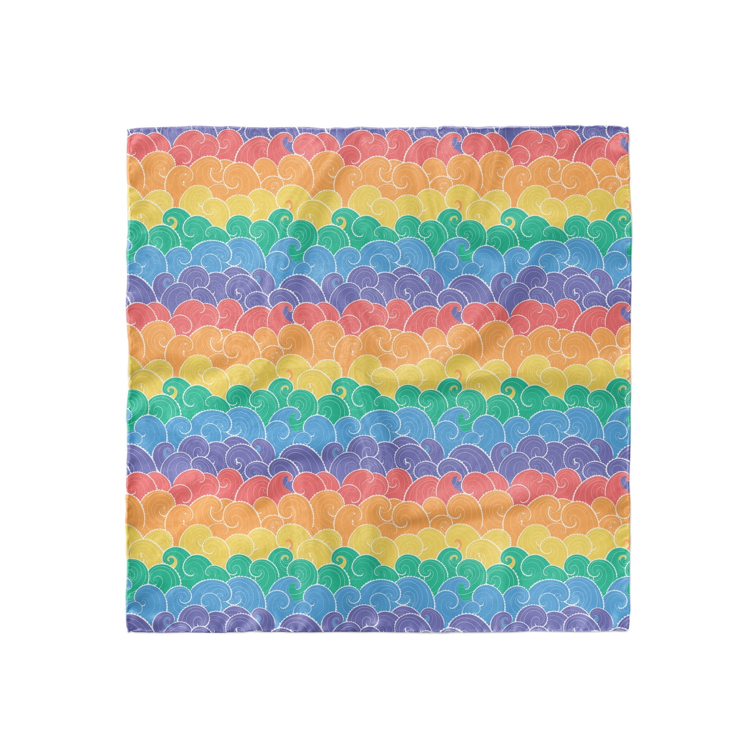 Ambesonne Colorful Headscarf Cartoon Underwater Sea Hijab Scarf