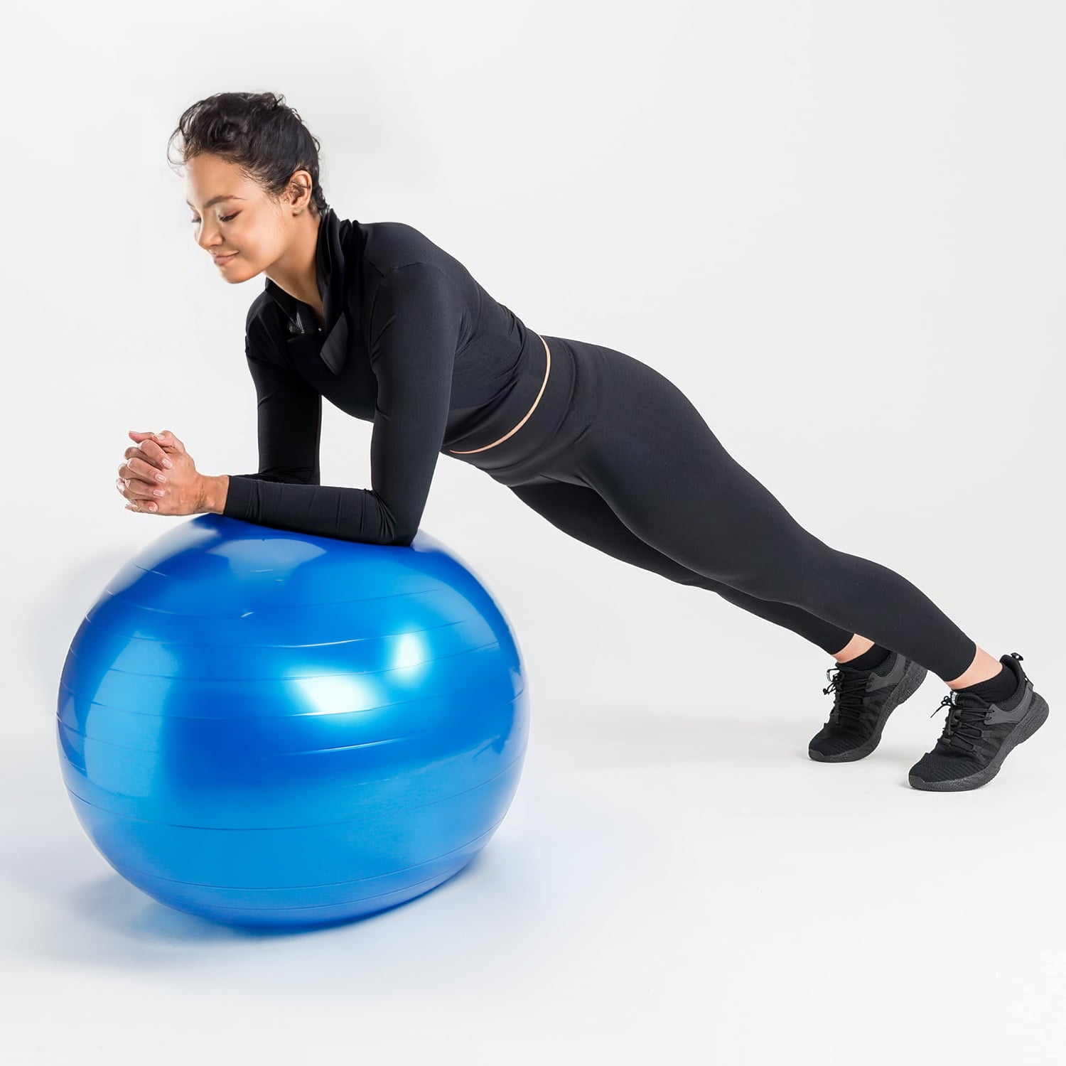 Wonder Maxi Exercise Ball - 65cm Extra Thick Yoga Ball Workout Pregnancy Ball for Fitness, Pilates, Birthing, Office Chair, and Home Gym (Red)