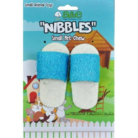 UPC: 0644472009606 | A&E Cage 644149 Nibblers Loofah Sandals Toy – Small