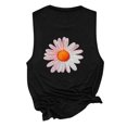 thumbnail image 4 of PNTUTB Fashion Women Round Neck Basic Comfortable Tees Sleeveless Printed Casual Summer Loose Tank Tops, 4 of 5