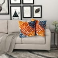 thumbnail image 6 of Burnt Orange Navy Blue Pillow Covers 20x20 in Fall Decor Dahlias Flowers Thanksgiving Autumn Decorative Couch Pillow Cases Set of 2 Home Decor for Living Room Bedroom Bed Cushion Outdoor, 6 of 6