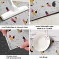 thumbnail image 3 of Gray Chicken Colorful Rooster Pattern Kitchen Rug Mat,Kitchen Runner Rugs Non Skid Washable,Decorative Kitchen Floor Mats for Kitchen,Sink,Laundry,17"X47", 3 of 5