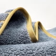 thumbnail image 6 of Bath Towels 3-Piece Large Premium Bath Towels Set- Suitable for Sensitive Skin & Daily Use- Soft, Quick Drying & Highly Absorbent Towels for Bathroom, Gym, Hotel Spa(Black and Blue+Grey), 6 of 8
