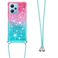thumbnail image 3 of Funda para Xiaomi Redmi Note 12 4G Brillantina Líquida Divertida Reluciente y con Cristales en Movimiento Cuerpo Cruzado con Cordón Ajustable, 3 of 5