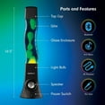 Tzumi ColorFlow HiFi Bluetooth Speaker Lamp with Colorful Lava/Liquid