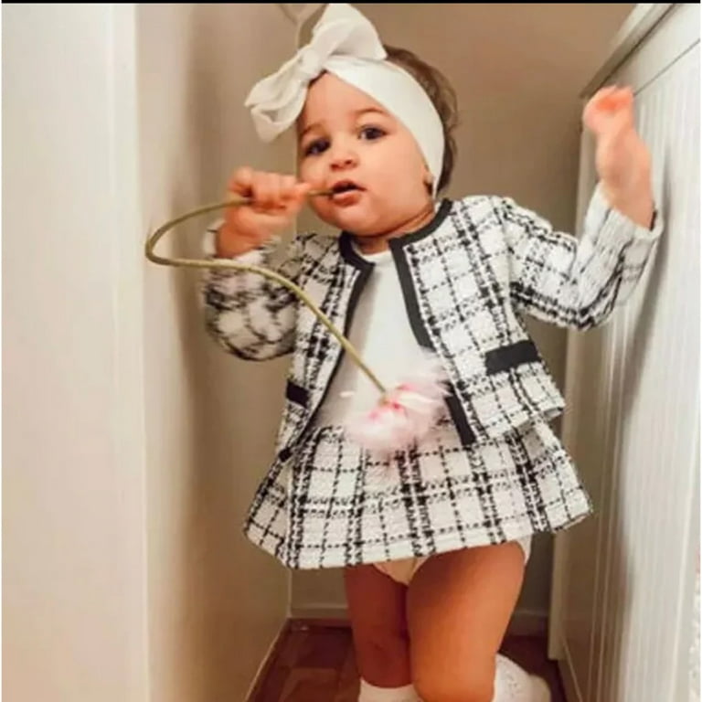 Black pencil skirt outfit baby girl 2025