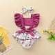 thumbnail image 4 of Body Para Bebé, Conjunto De Canastilla, Mono Para Niño Recién Nacido, Chaleco Para Niña, Estampado De Sirena, Mameluco Con Volantes, Diadema, Conjunto Morado Odeerbi  LM103-705, 4 of 9