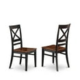 thumbnail image 2 of East West Furniture 7  PC  Dining  set-Dining  Table  with  6  Wood  Dining  Chairs, 2 of 4