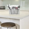 thumbnail image 2 of shiyou-Sorbus UTN-Cady-WH Mesh Utensil and Napkin Holder-White, 2 of 4