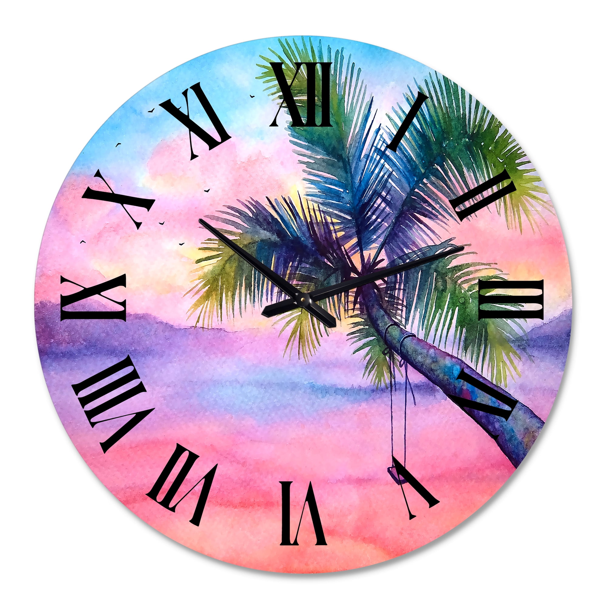 Designart 1 in Coastal Wall Clock