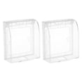 thumbnail image 1 of Uxcell 2pcs Outdoor Plug Cover Electrical Outlet Protector Box Cover 86 Type Transparent, 1 of 5