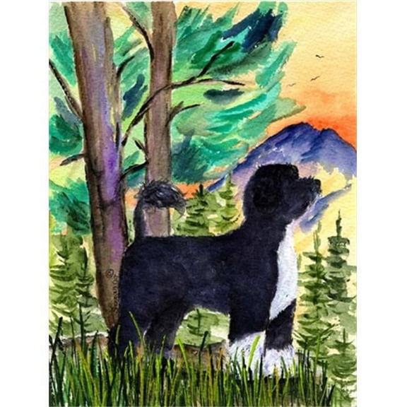 Portuguese Water Dog Flag - Garden Size, 11 x 15 in.