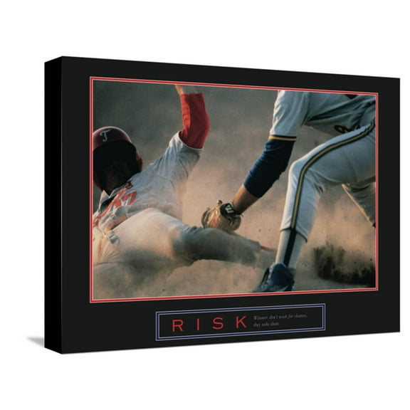 Art.com Risk Stretched Canvas Print Wall Art, 16" x 12"