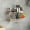 White, variant on openpig Hanging Wall Fruit Basket for Kitchen Counter, Stackable Wire Baskets for Organizing, Potato and Onion Storage Bin with Banana Hook for Vegetable, Black