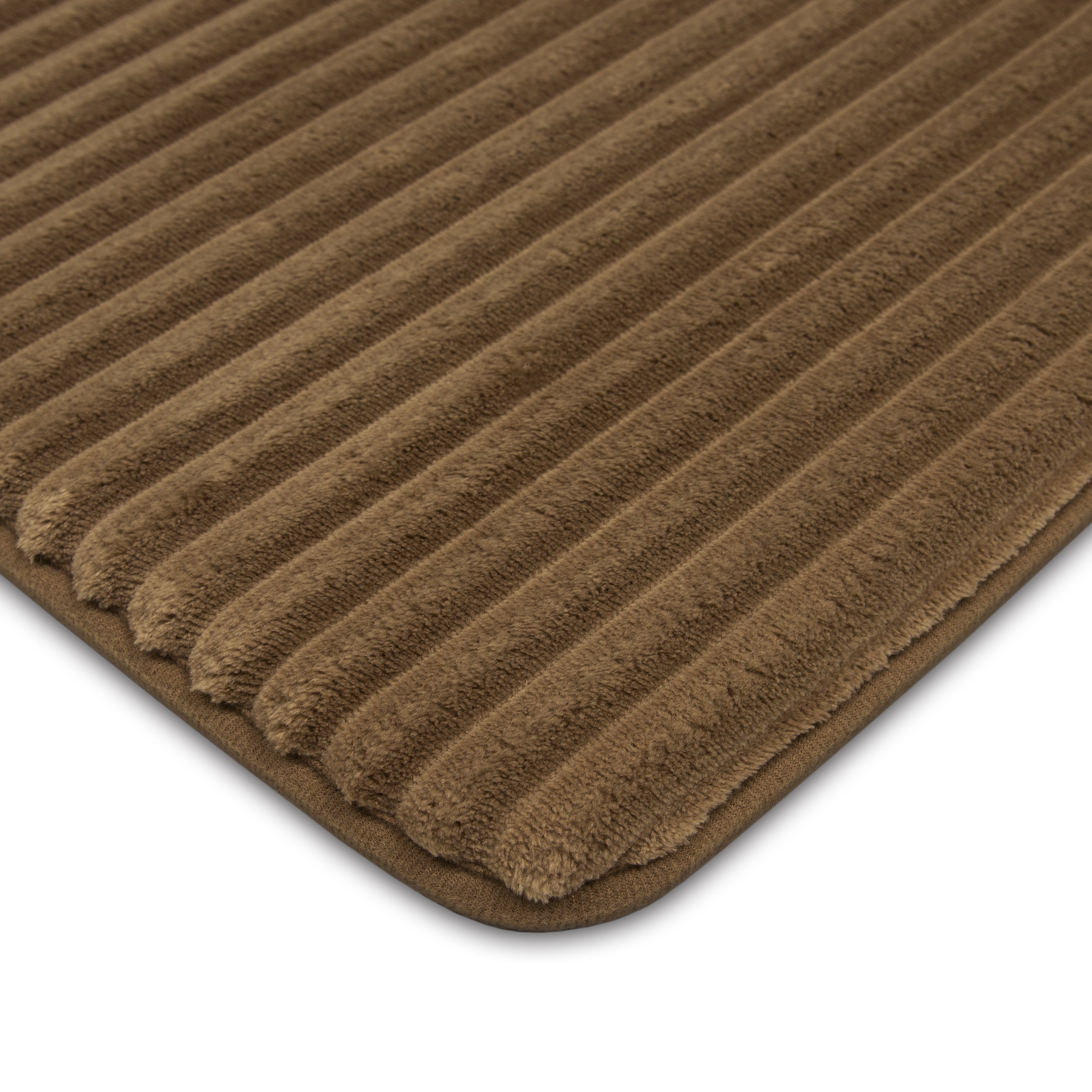 Mainstays Quick Dry Memory Foam Bath Rug, Acorn, 20" x 30"
