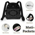 thumbnail image 4 of BANDANA BLACK GRAY Small Backpack Cute Mini Backpacks For Woman Lightweight Daypacks, 4 of 8
