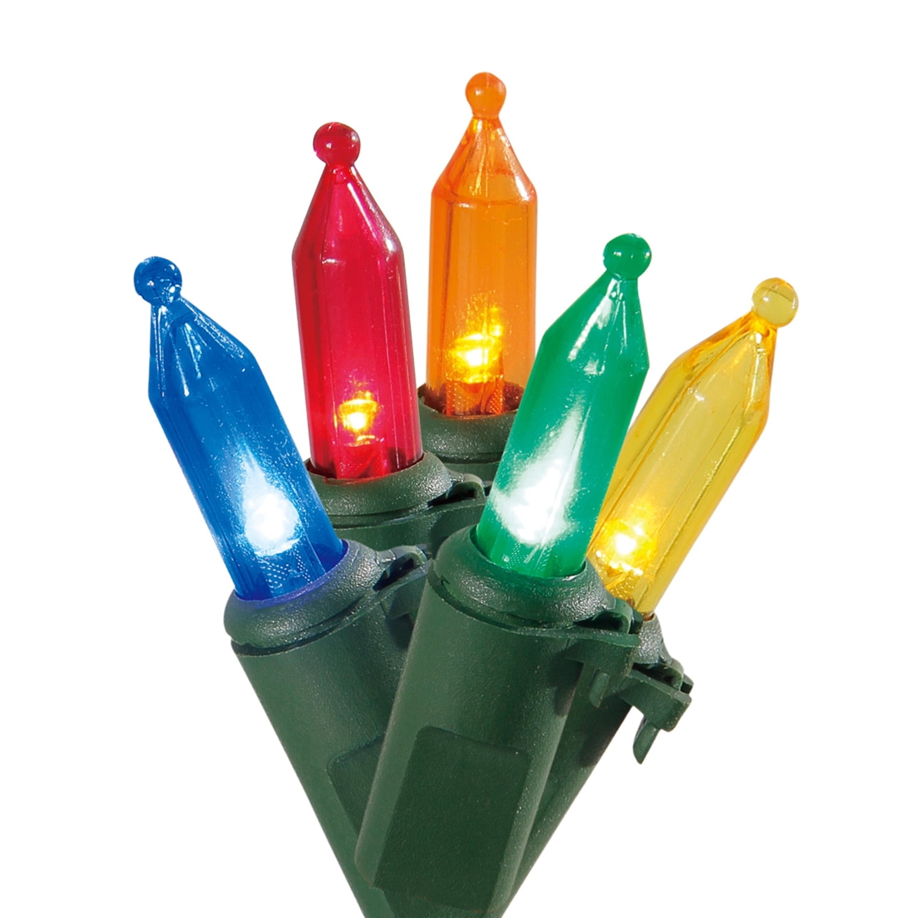 Indoor/Outdoor 500-Count LED Mini Christmas String Lights, Multicolor, Green Wire, 114', by Holiday Time